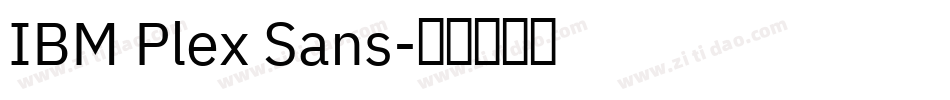 IBM Plex Sans字体转换